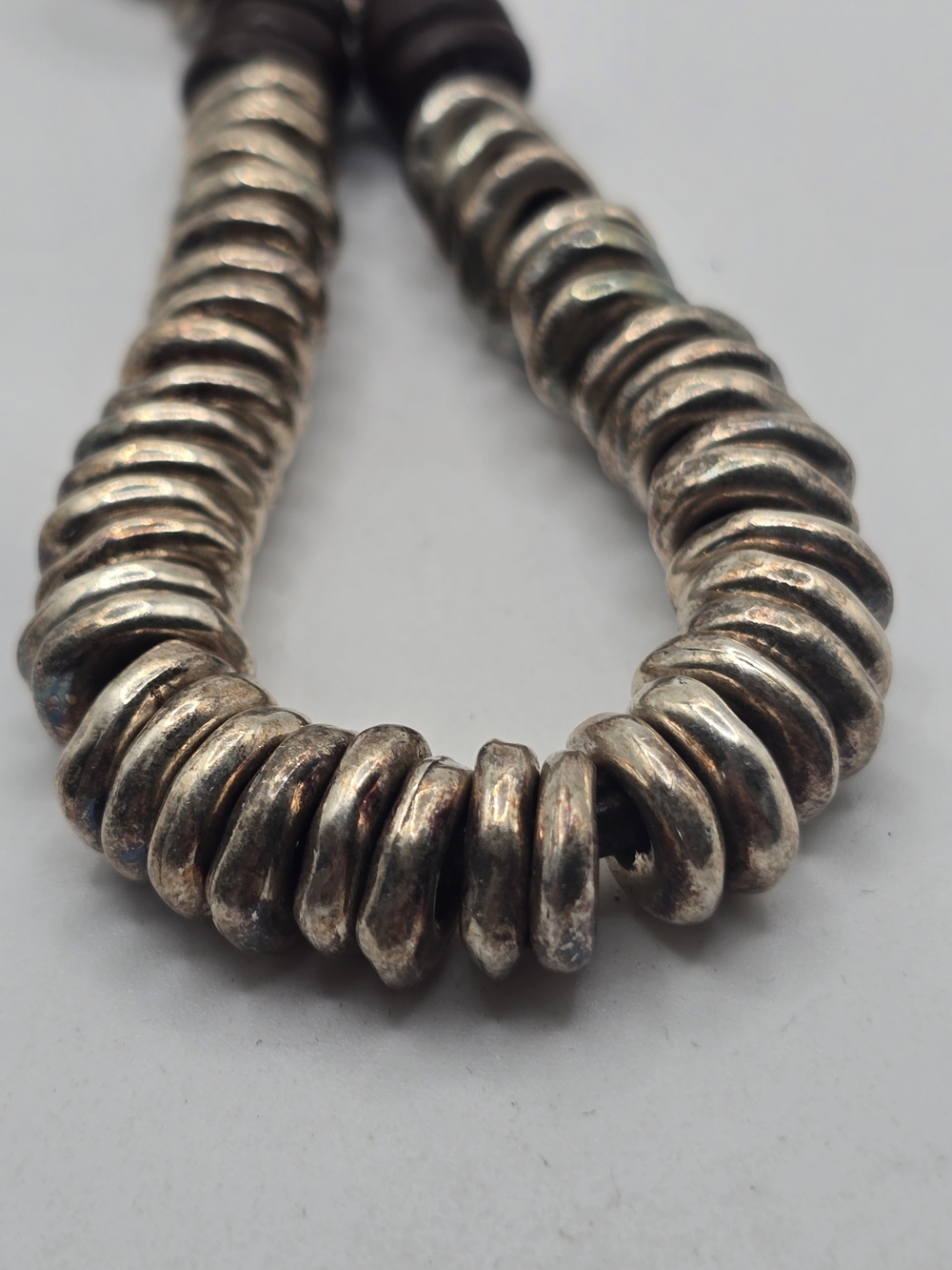 UNO de 50 Silver Bead and Brown Leather Bracelet - Picture 7 of 7
